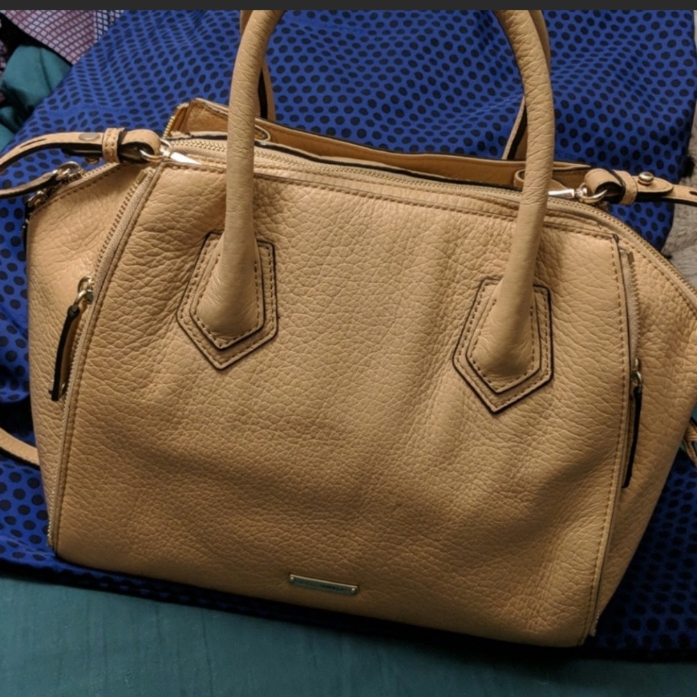 Rebecca Minkoff Womens Tan Leather Purse